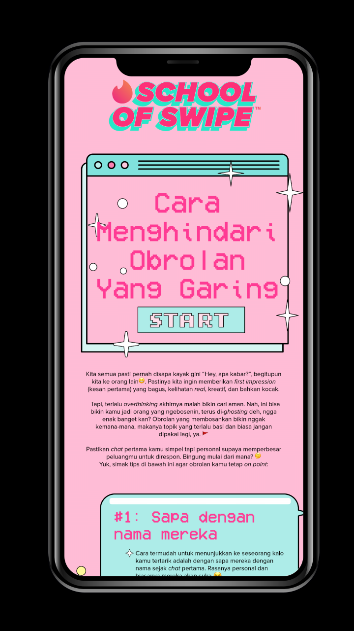 Bangun Chemistry sejak Chat Pertama di Tinder 